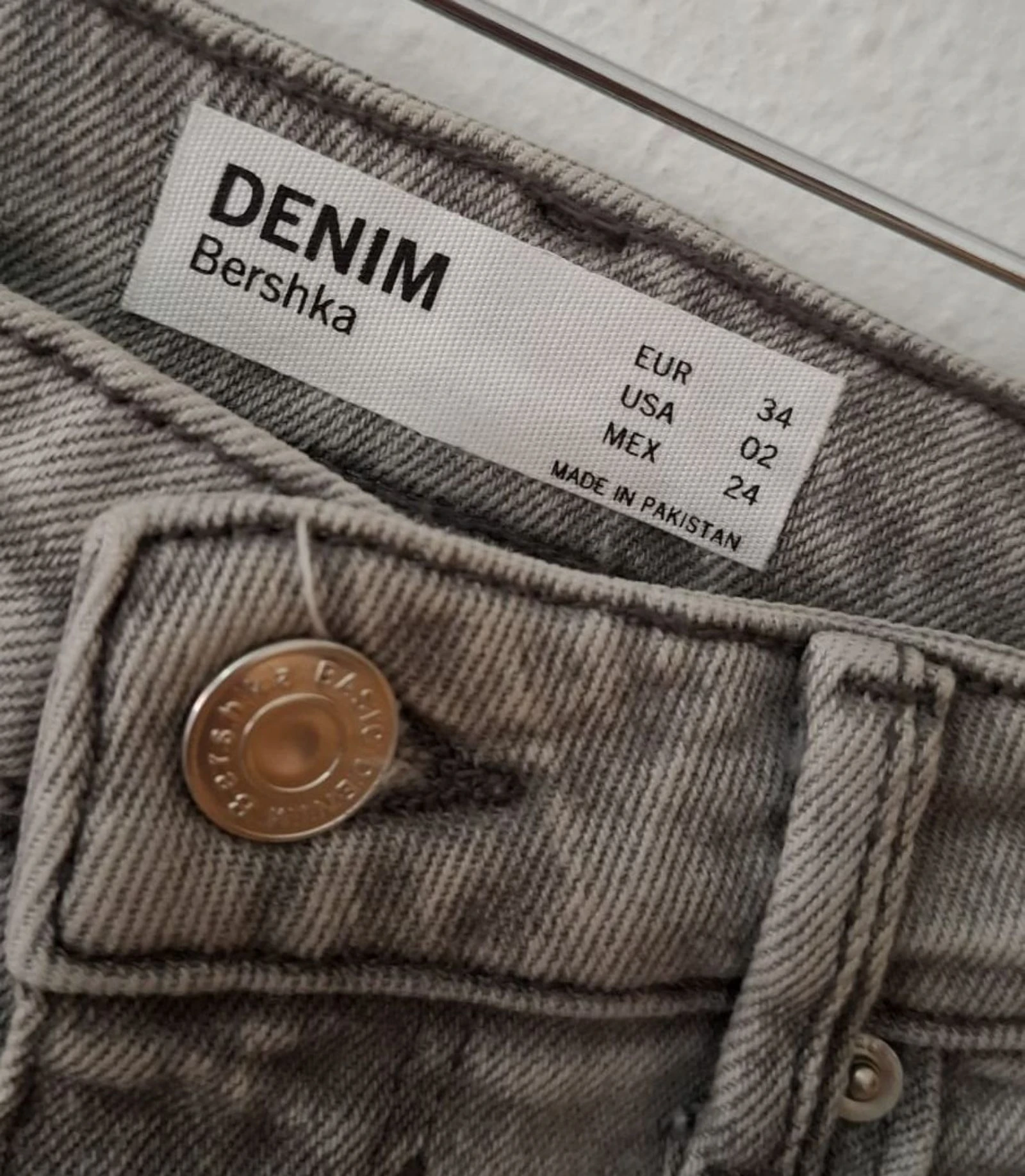 Bershka light grey skinny limit edition Y2K jeans – photo 5